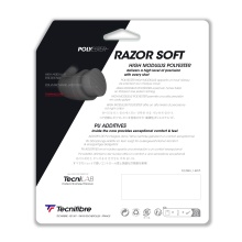 Tecnifibre Tennissaite Razor Soft (Haltbarkeit+Allround) carbongrau 12m Set